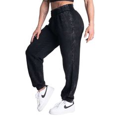 BETTER BODIES - ACID WASHED SWEATPANTS - BLACK - FEKETE