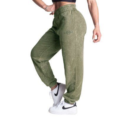 BETTER BODIES - ACID WASHED SWEATPANTS - WASHED GREEN - MOSOTT ZÖLD