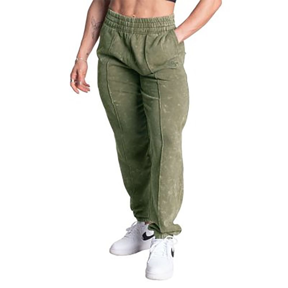 BETTER BODIES - ACID WASHED SWEATPANTS - WASHED GREEN - MOSOTT ZÖLD