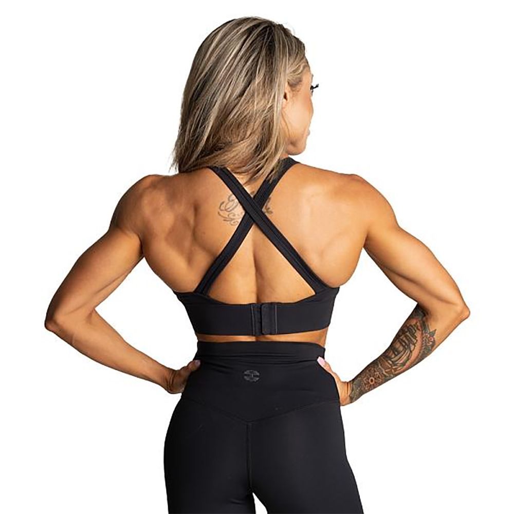 BETTER BODIES - CORE SPORTS BRA - BLACK - SPORTMELLTARTÓ - FEKETE