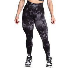 BETTER BODIES - ENTICE SCRUNCH LEGGINGS - BLACK TIE DYE - FEKETE