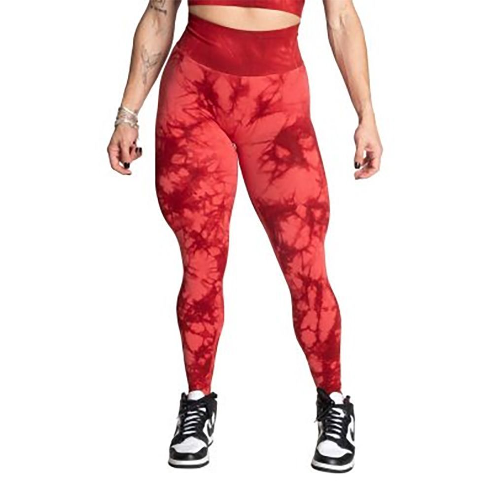 BETTER BODIES - ENTICE SCRUNCH LEGGINGS - RED TIE DYE - PIROS