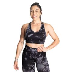 BETTER BODIES - ENTICE SPORTS BRA - BLACK TIE DYE - SPORTMELLTARTÓ - FEKETE