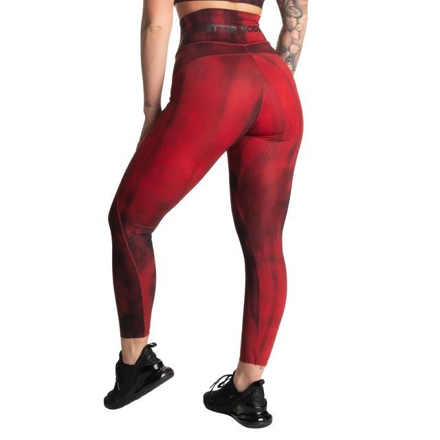 BETTER BODIES - HIGH WAIST LEGGINGS - CHILI RED GRUNGE