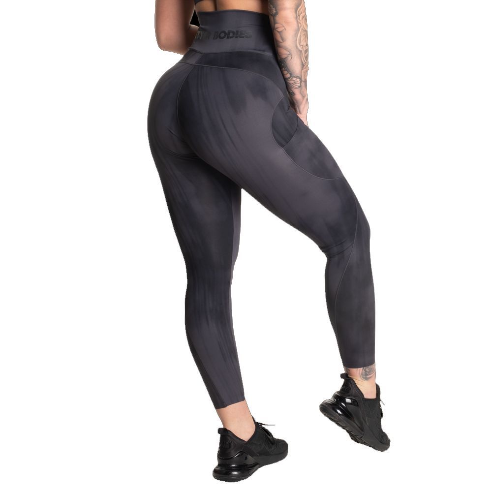 BETTER BODIES - HIGH WAIST LEGGINGS - DARK GREY GRUNGE