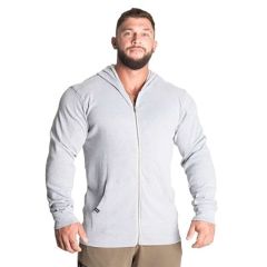 BETTER BODIES - LIGHT ZIP HOODIE - LIGHT GREY MELANGE - FÉRFI KAPUCNIS FELSŐ - VILÁGOS SZÜRKE