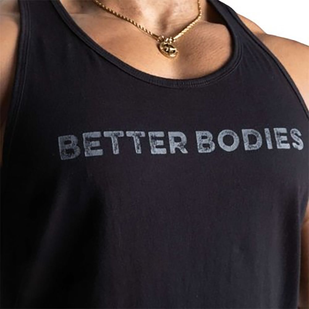 BETTER BODIES - LOGO ESSENTIAL T-BACK - BLACK - FÉRFI TRIKÓ -FEKETE