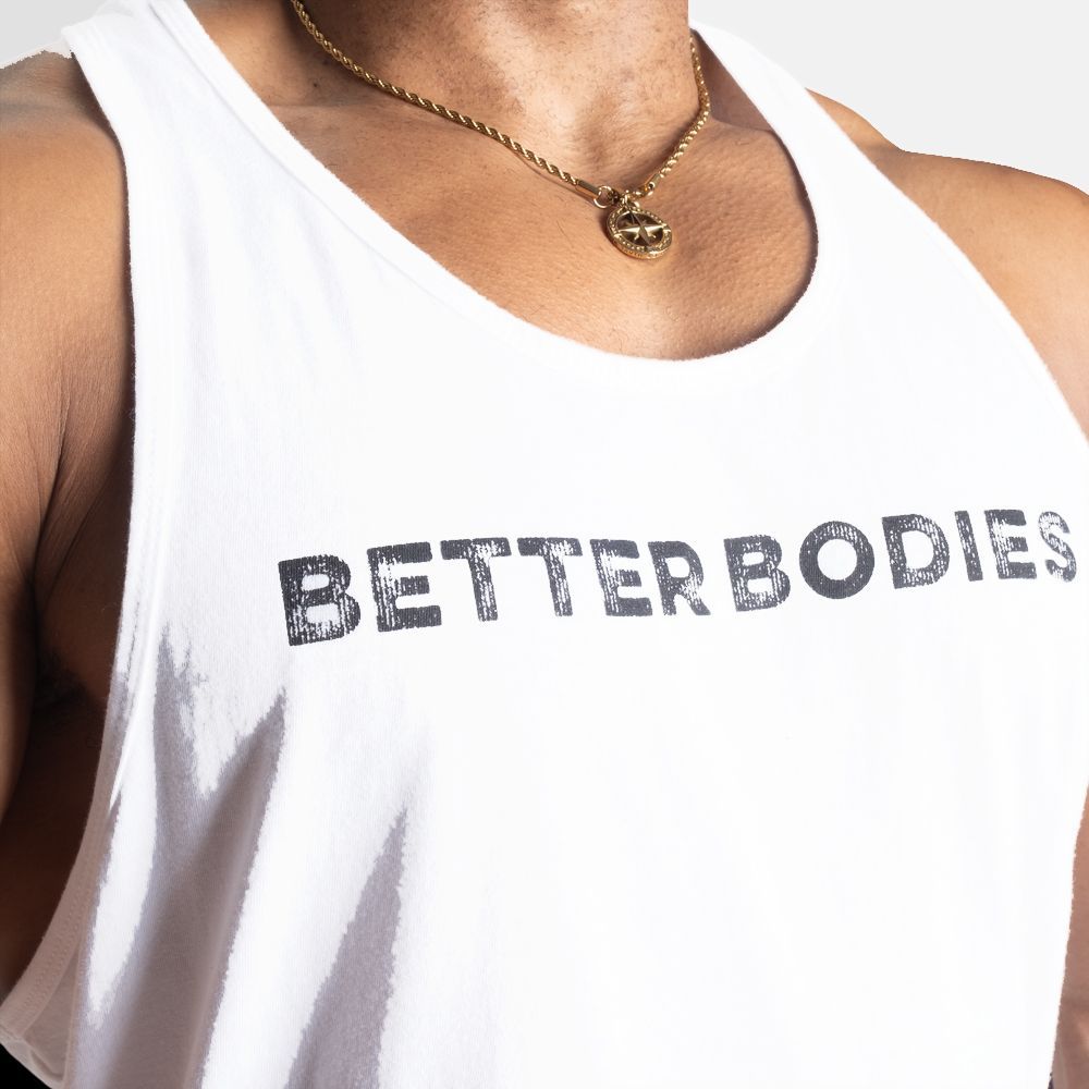 BETTER BODIES - LOGO ESSENTIAL T-BACK - WHITE - FÉRFI TRIKÓ - FEHÉR