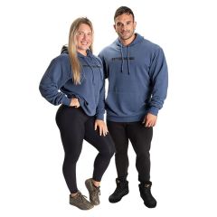 BETTER BODIES - LOGO HOODIE V2 - SKY BLUE - KAPUCNIS PULÓVER - KÉK