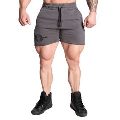 BETTER BODIES - OLD SCHOOL SWEATSHORTS- ACID IRON - FÉRFI RÖVIDNADRÁG - SZÜRKE