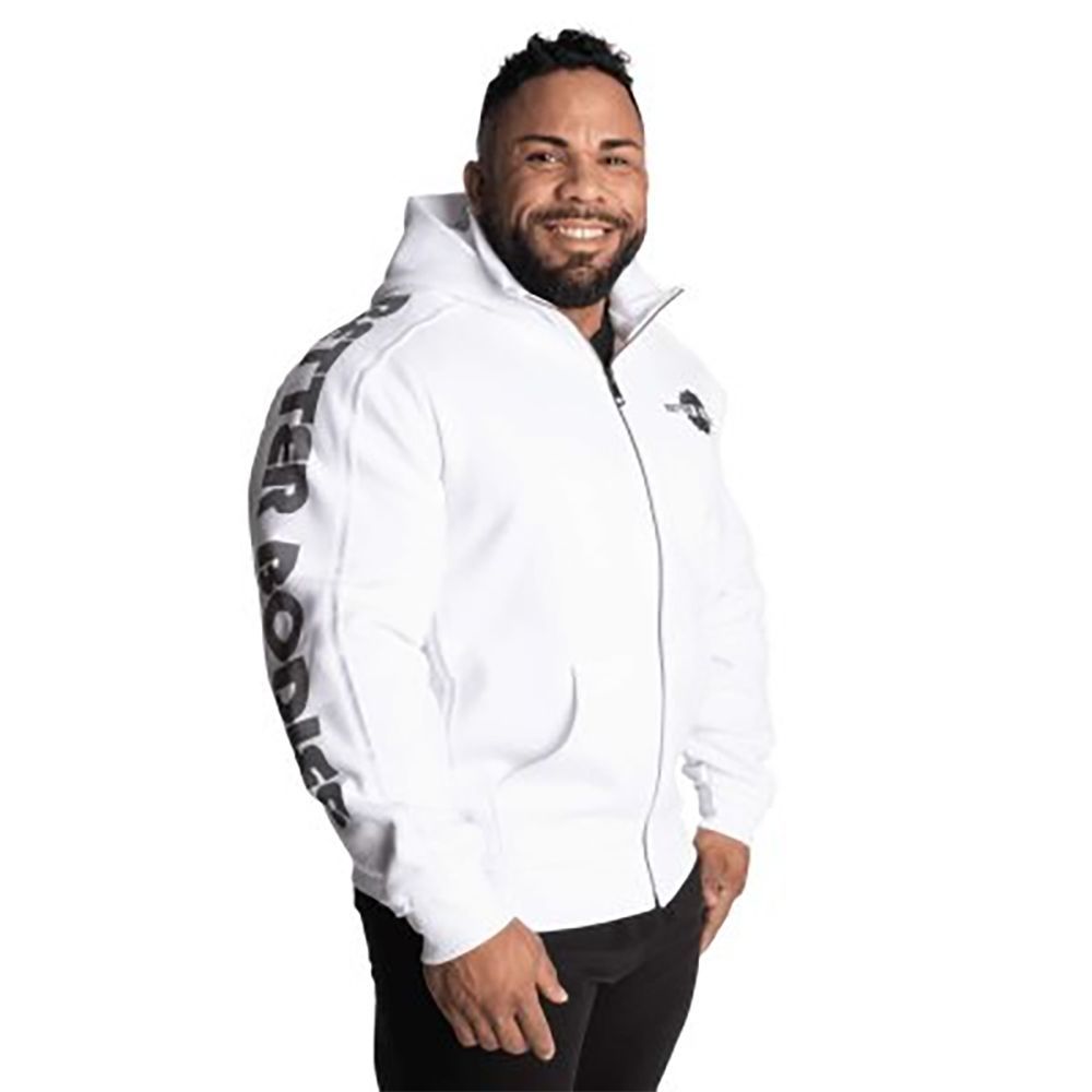 BETTER BODIES - PRO BB HOOD - WHITE - FÉRFI KAPUCNIS FELSŐ - FEHÉR BETTER BODIES - PRO BB HOOD - WHITE - FÉRFI KAPUCNIS FELSŐ - FEHÉR