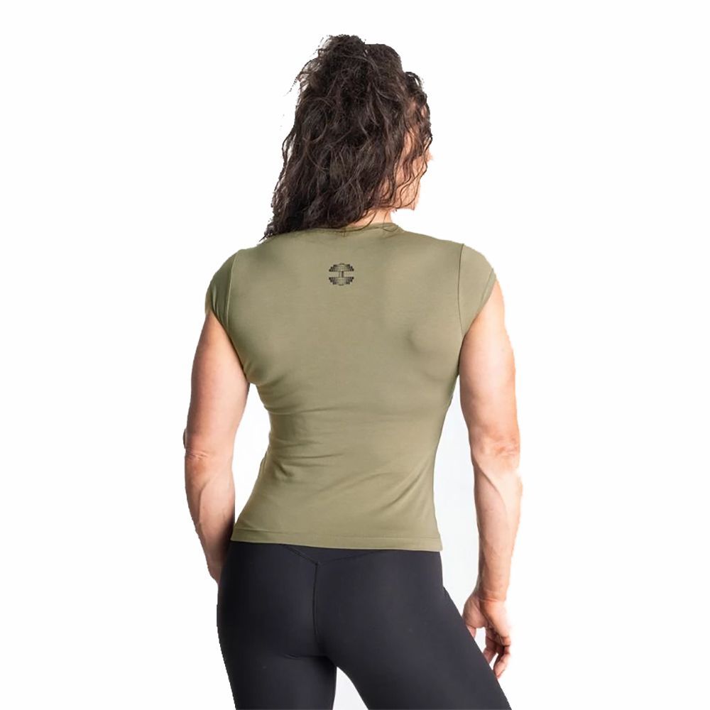 BETTER BODIES - RAW ENERGY TEE - WASHED GREEN - NŐI PÓLÓ - MOSOTT ZÖLD