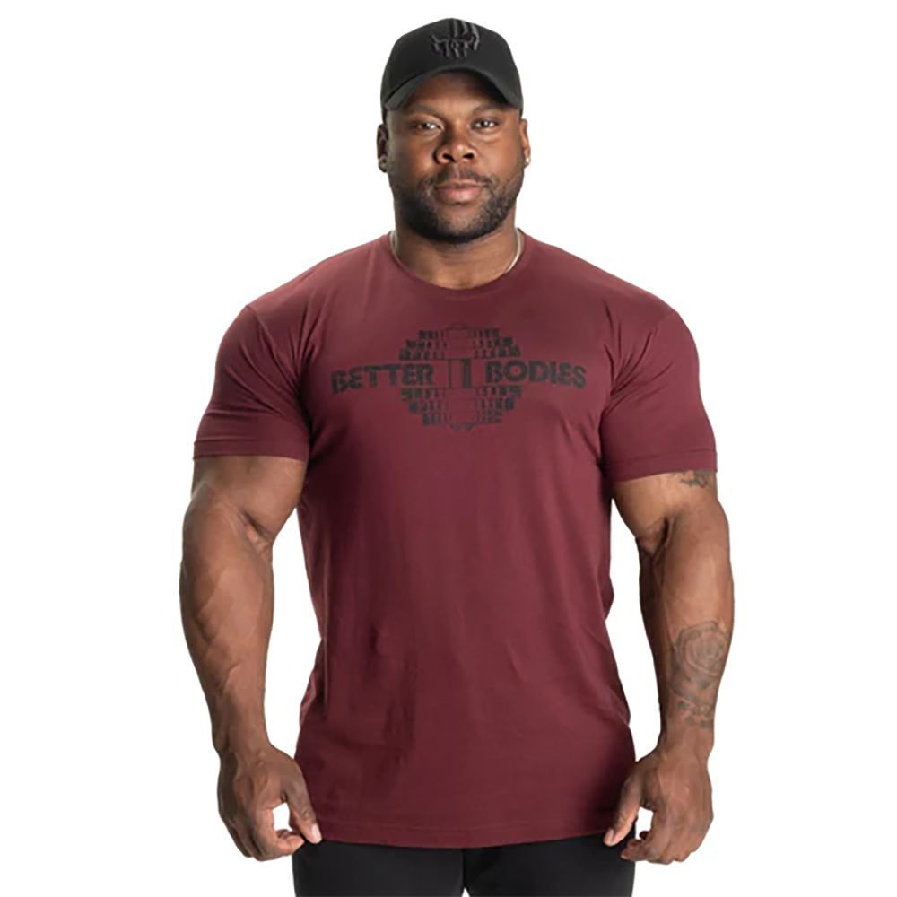 BETTER BODIES - RECRUIT TEE - MAROON - FÉRFI PÓLÓ - BARNA