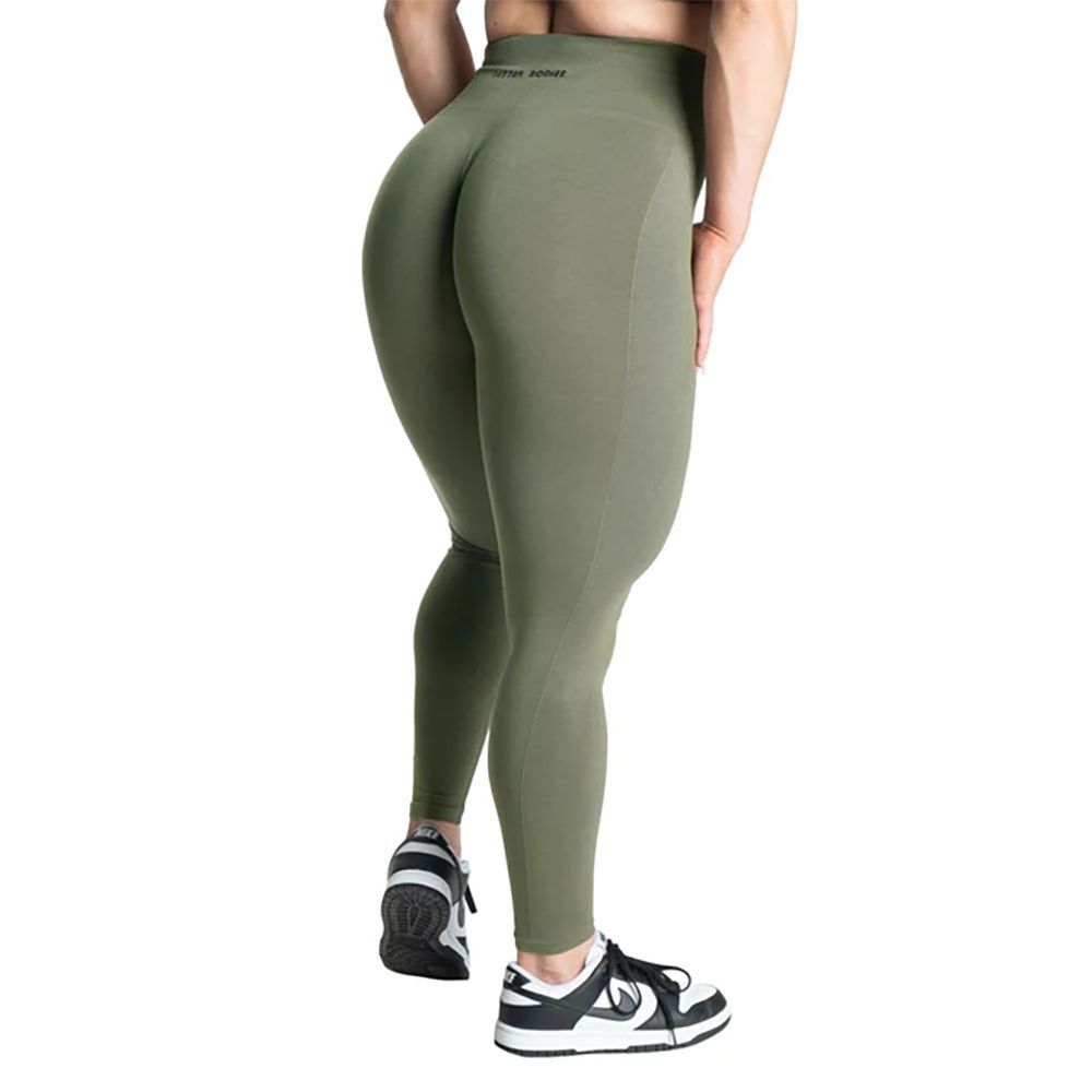 BETTER BODIES - SCRUNCH LEGGINGS - WASHED GREEN - MOSOTT ZÖLD