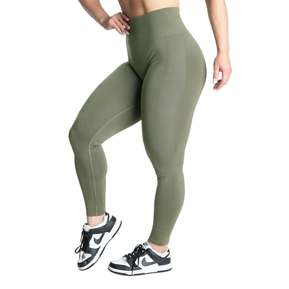 BETTER BODIES - SCRUNCH LEGGINGS - WASHED GREEN - MOSOTT ZÖLD