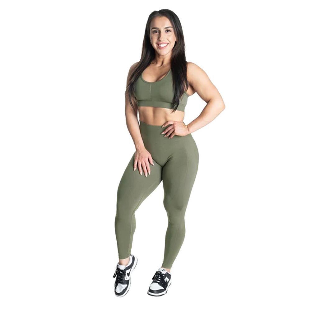 BETTER BODIES - SCRUNCH LEGGINGS - WASHED GREEN - MOSOTT ZÖLD