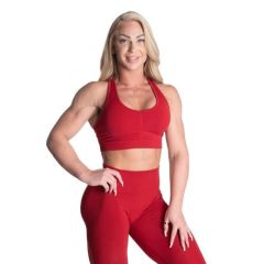 BETTER BODIES - SCRUNCH SPORTS BRA - CHILI RED - SPORTMELLTARTÓ - PIROS
