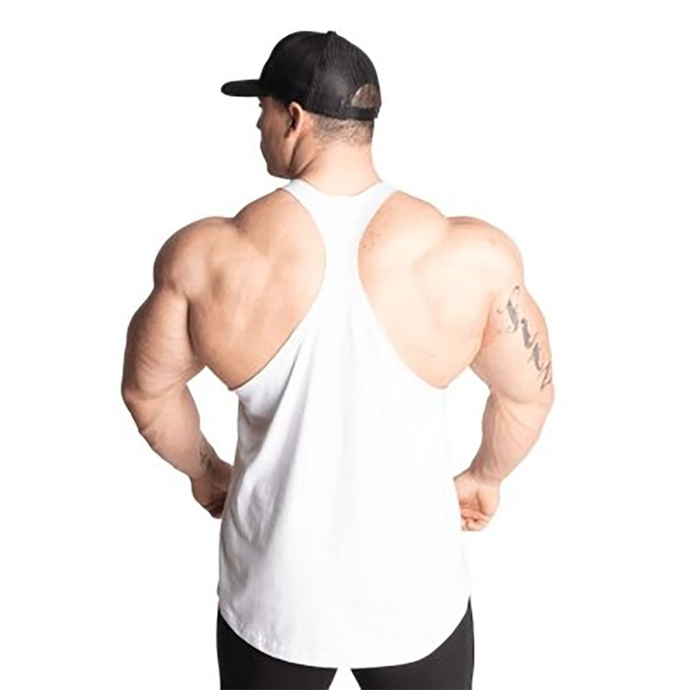 BETTER BODIES - TEAM BB STRINGER V2 - WHITE - FÉRFI TRIKÓ -FEHÉR