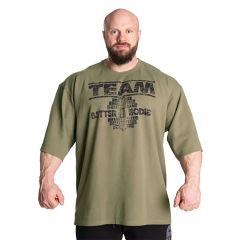 BETTER BODIES - TEAM IRON THERMAL TEE - WASHED GREEN - FÉRFI PÓLÓ - MOSOTT ZÖLD