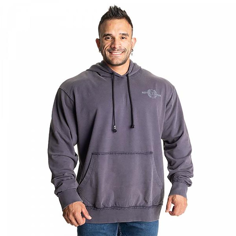 BETTER BODIES - WASHED HOODIE - ACID SKY BLUE - FÉRFI KAPUCNIS FELSŐ - KÉK