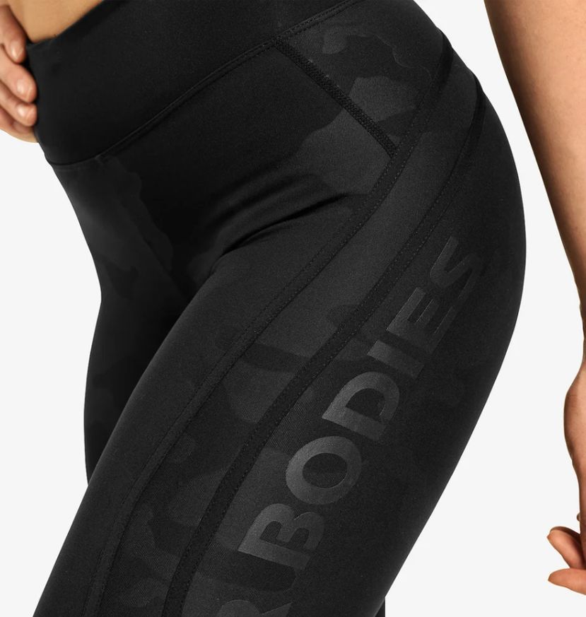 BETTER BODIES - WOMEN'S CAMO HIGH TIGHTS - BLACK CAMO