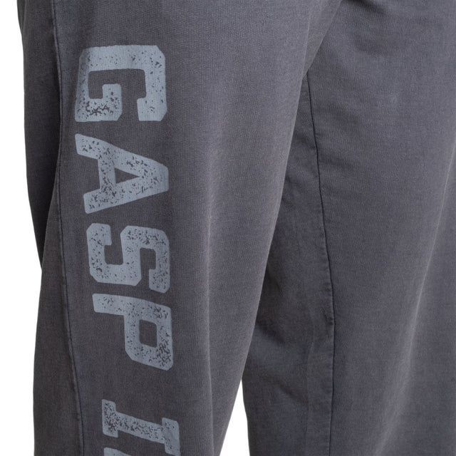 GASP INC - ACID LOGO SWEATPANT - FÉRFI HOSSZÚNADRÁG - MOSOTT FEKETE