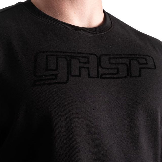 GASP INC - DIVISION CREWNECK - FÉRFI PULÓVER - FEKETE