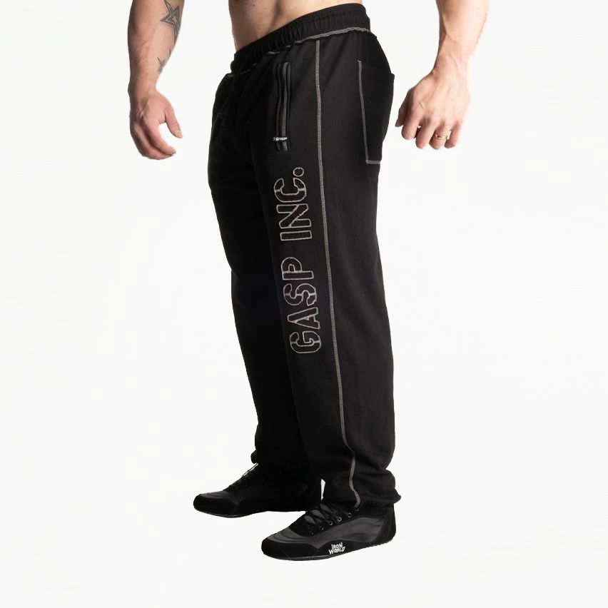 GASP INC - DIVISION SWEATPANT - MELEGÍTŐNADRÁG - FEKETE