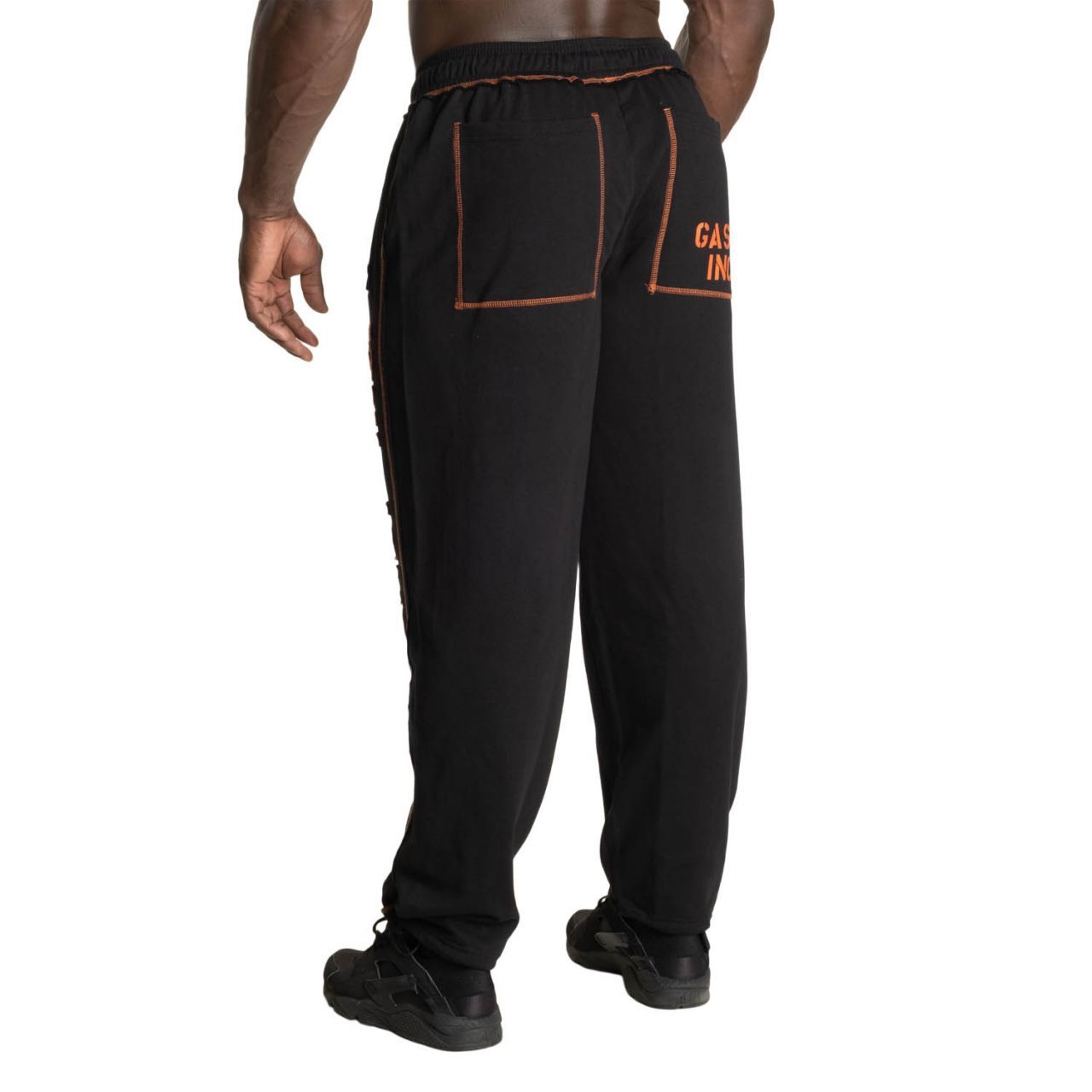 GASP INC - DIVISION SWEATPANT - MELEGÍTŐNADRÁG - FEKETE/NARANCS