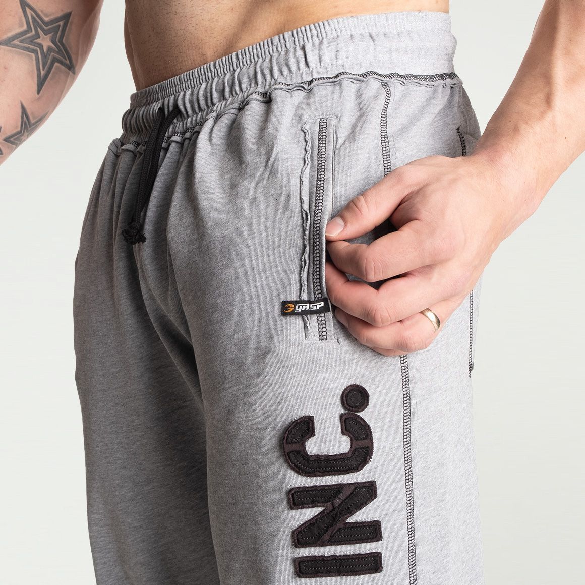 GASP INC - DIVISION SWEATPANT - MELEGÍTŐNADRÁG - VILÁGOS SZÜRKE