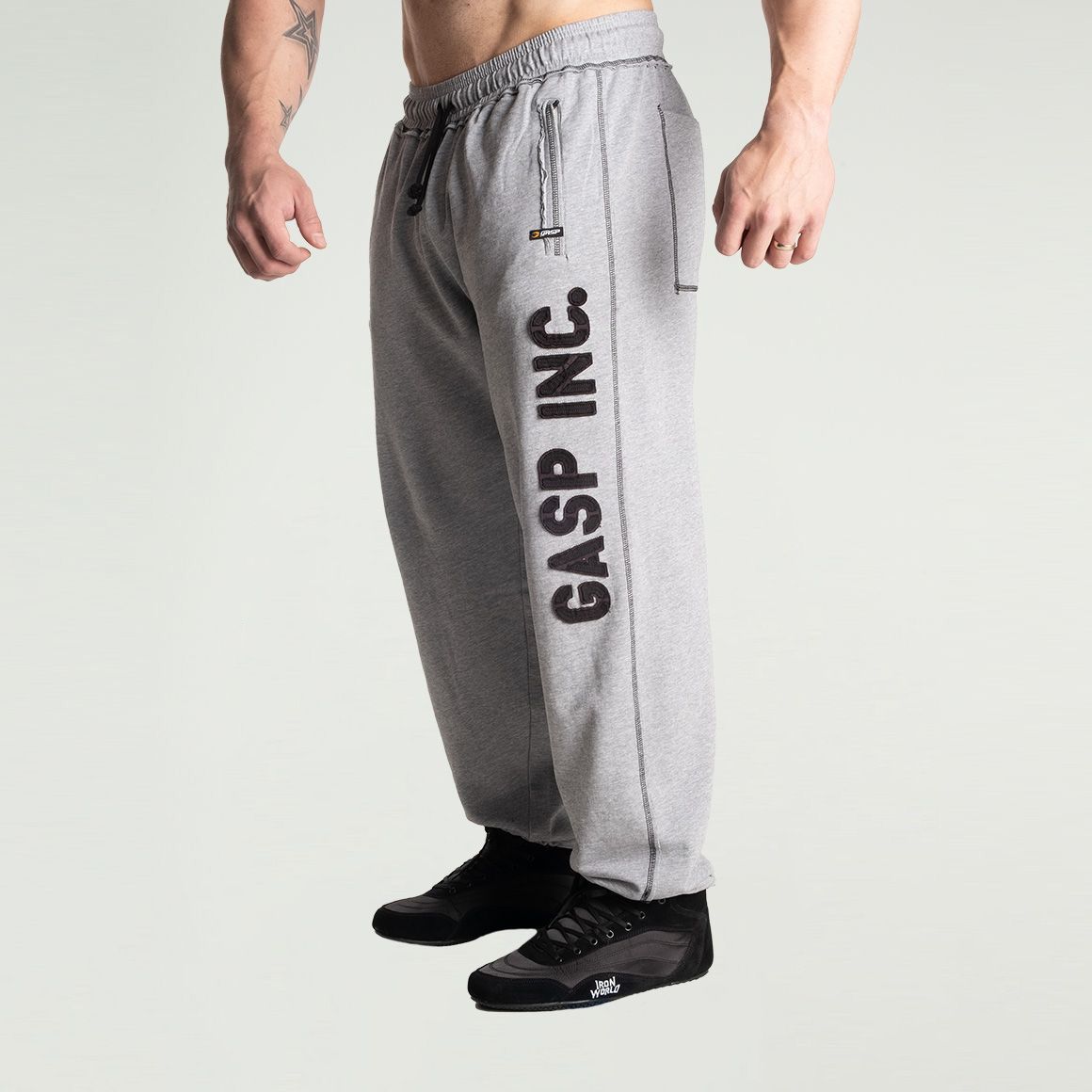 GASP INC - DIVISION SWEATPANT - MELEGÍTŐNADRÁG - VILÁGOS SZÜRKE