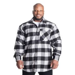 GASP INC - HEAVY FLANNEL SHIRT - FÉRFI HOSSZÚUJJÚ - SZÜRKE/FEKETE