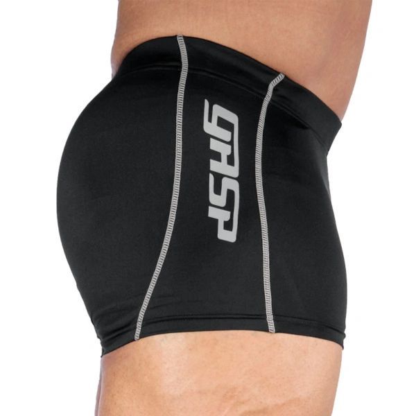 GASP INC - LOGO HOTPANT V2 - FÉRFI KOMPRESSZIÓS SHORT - FEKETE