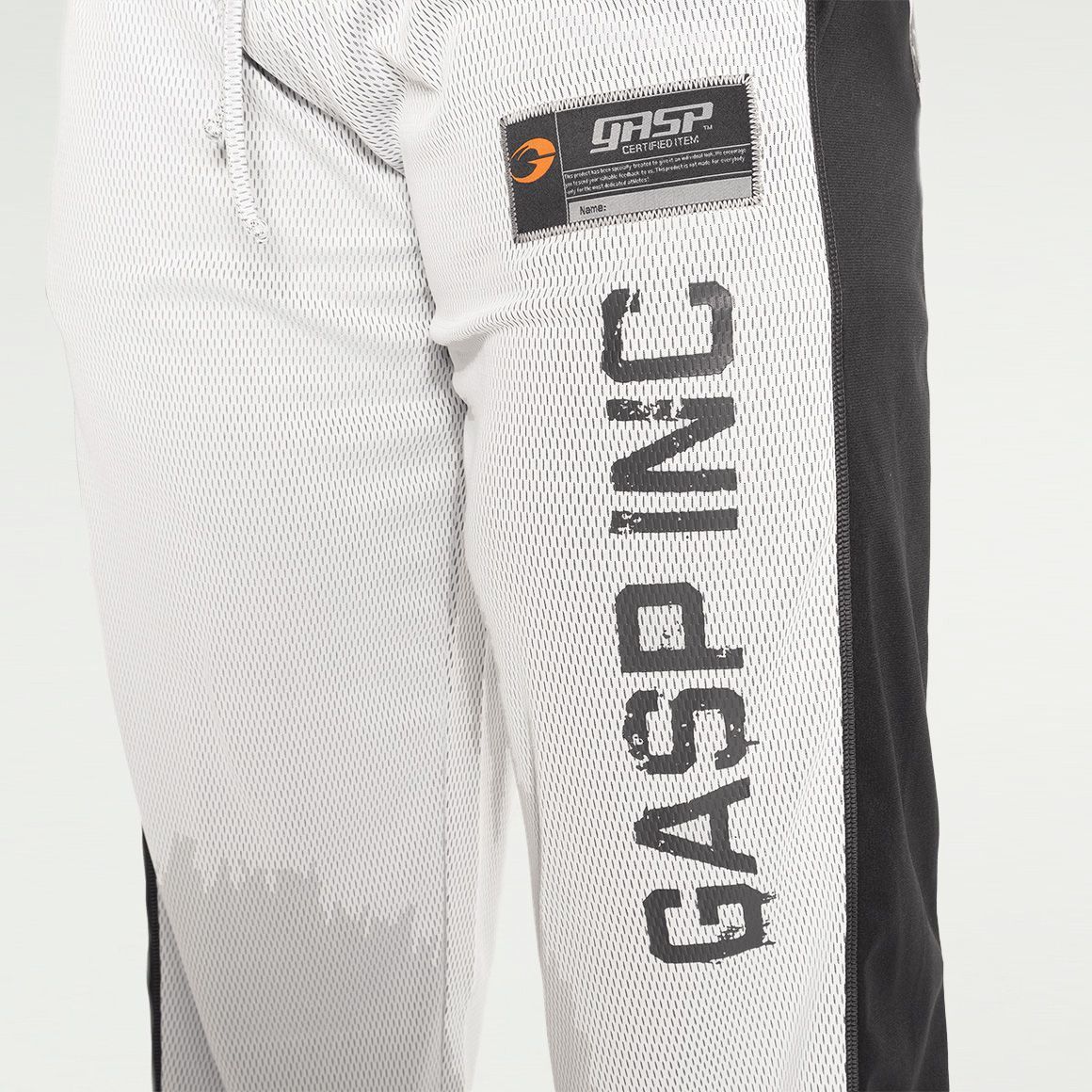 GASP INC - NO1 MESH PANT - FÉRFI HOSSZÚNADRÁG - FEHÉR/SZÜRKE