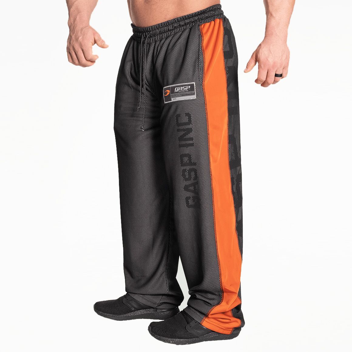 GASP INC - NO1 MESH PANT - FÉRFI HOSSZÚNADRÁG - FEKETE/NARANCS