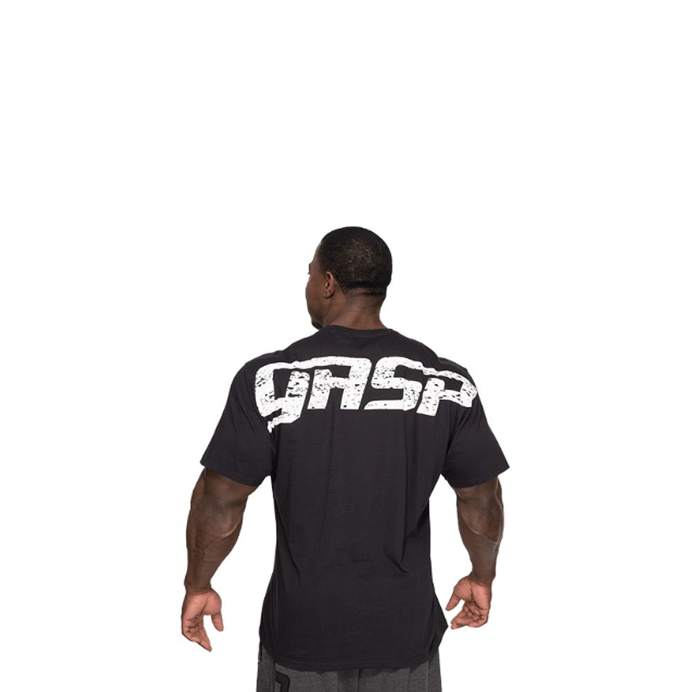 GASP INC - ORIGINAL TEE - FÉRFI PÓLÓ - FEKETE-FEHÉR GASP INC - ORIGINAL TEE - FÉRFI PÓLÓ - FEKETE-FEHÉR