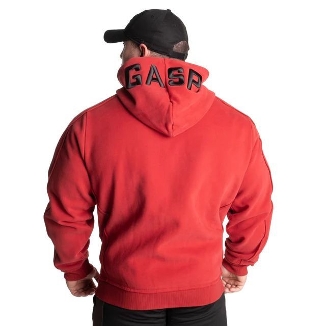 GASP INC - PRO GASP HOOD - FÉRFI KAPUCNIS PULÓVER - PIROS