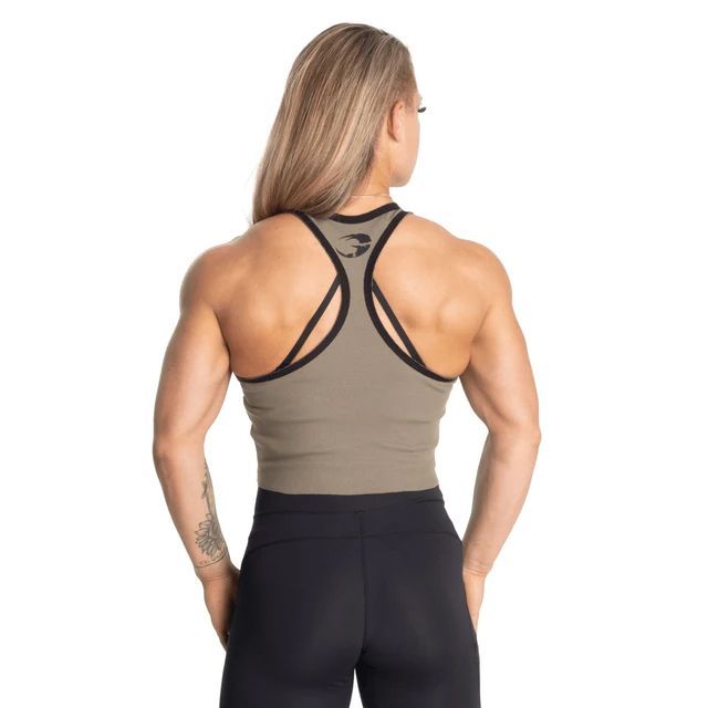 GASP INC - RIB CROP T-BACK - NŐI TRIKÓ - MOSOTT ZÖLD