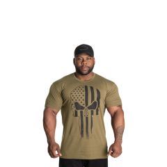 GASP INC - SKULL STANDARD TEE - FÉRFI PÓLÓ - KATONAI ZÖLD