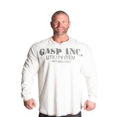 GASP INC - THERMAL GYM SWEATER - OFF WHITE - FÉRFI EDZŐTERMI PULÓVER - TÖRTFEHÉR