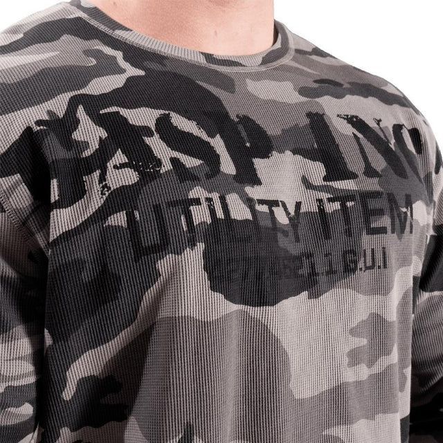 GASP INC - THERMAL GYM SWEATER - TACTICAL CAMO - FÉRFI EDZŐTERMI PULÓVER - SZÜRKE TEREPMINTÁS GASP INC - THERMAL GYM SWEATER - TACTICAL CAMO - FÉRFI EDZŐTERMI PULÓVER - SZÜRKE TEREPMINTÁS