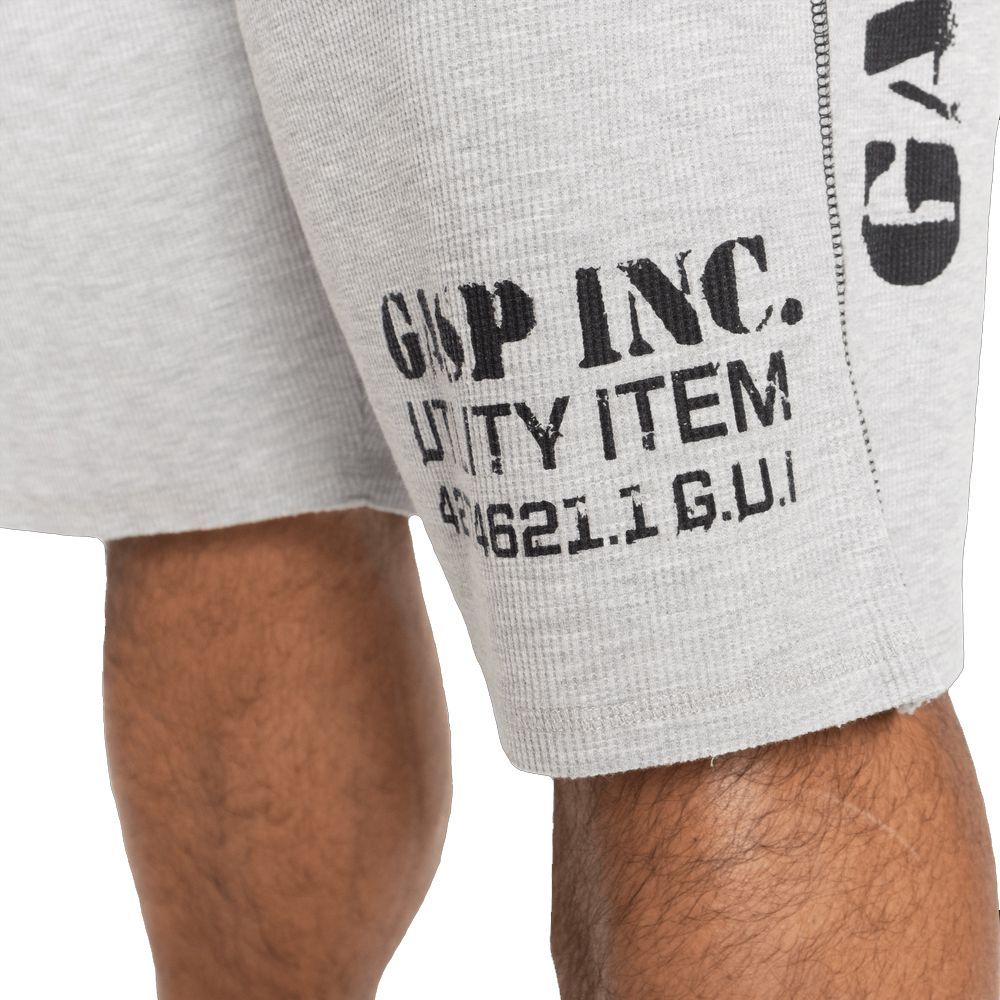 GASP INC - THERMAL SHORTS - FÉRFI RÖVIDNADRÁG - VILÁGOS SZÜRKE