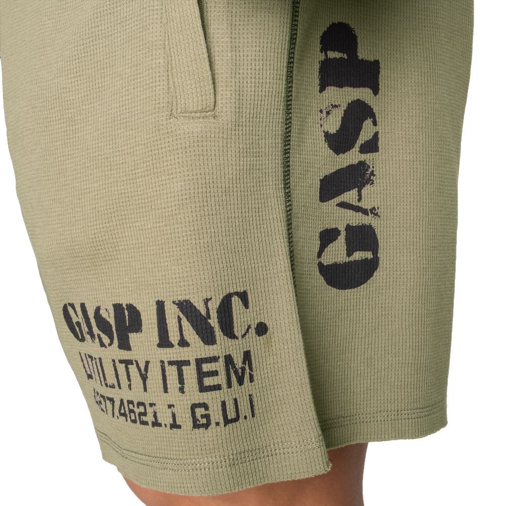 GASP INC - THERMAL SHORTS 6" - FÉRFI RÖVIDNADRÁG - MOSOTT ZÖLD