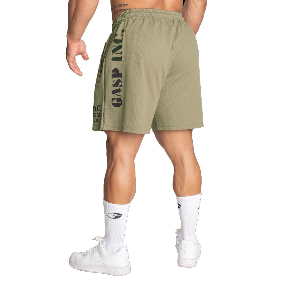 GASP INC - THERMAL SHORTS 6" - FÉRFI RÖVIDNADRÁG - MOSOTT ZÖLD