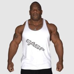 GASP INC - VINTAGE T-BACK - EDZŐTRIKÓ - FEHÉR