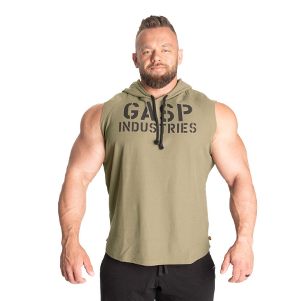 GASP INC - THERMAL SL HOODIE - UJJATLAN KAPUCNIS PÓLÓ - MOSOTT ZÖLD GASP INC - THERMAL SL HOODIE - UJJATLAN KAPUCNIS PÓLÓ - MOSOTT ZÖLD