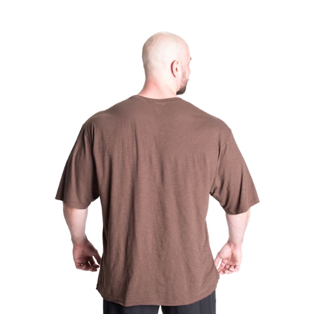 GASP INC - THROWBACK IRON TEE - FÉRFI PÓLÓ - BARNA GASP INC - THROWBACK IRON TEE - FÉRFI PÓLÓ - BARNA