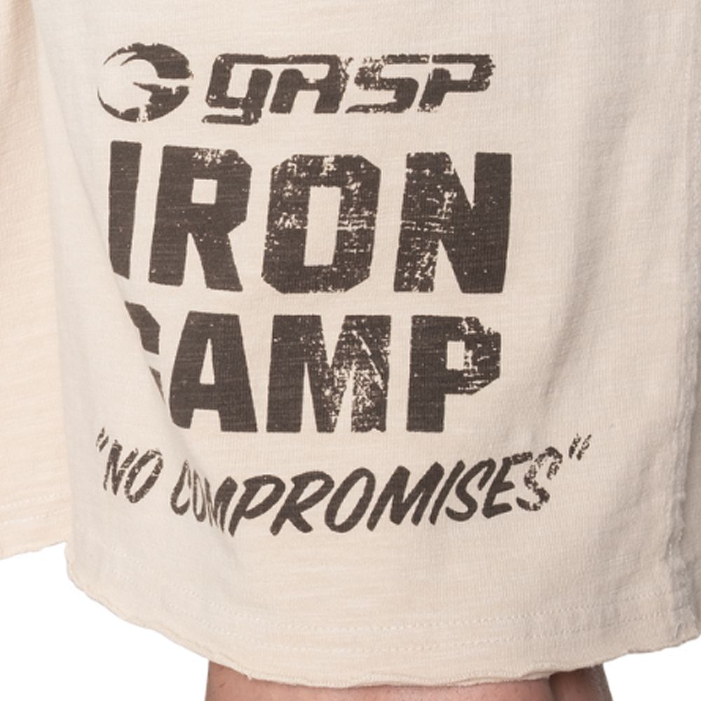 GASP INC - THROWBACK SHORT - FÉRFI RÖVIDNADRÁG - BÉZS GASP INC - THROWBACK SHORT - FÉRFI RÖVIDNADRÁG - BÉZS