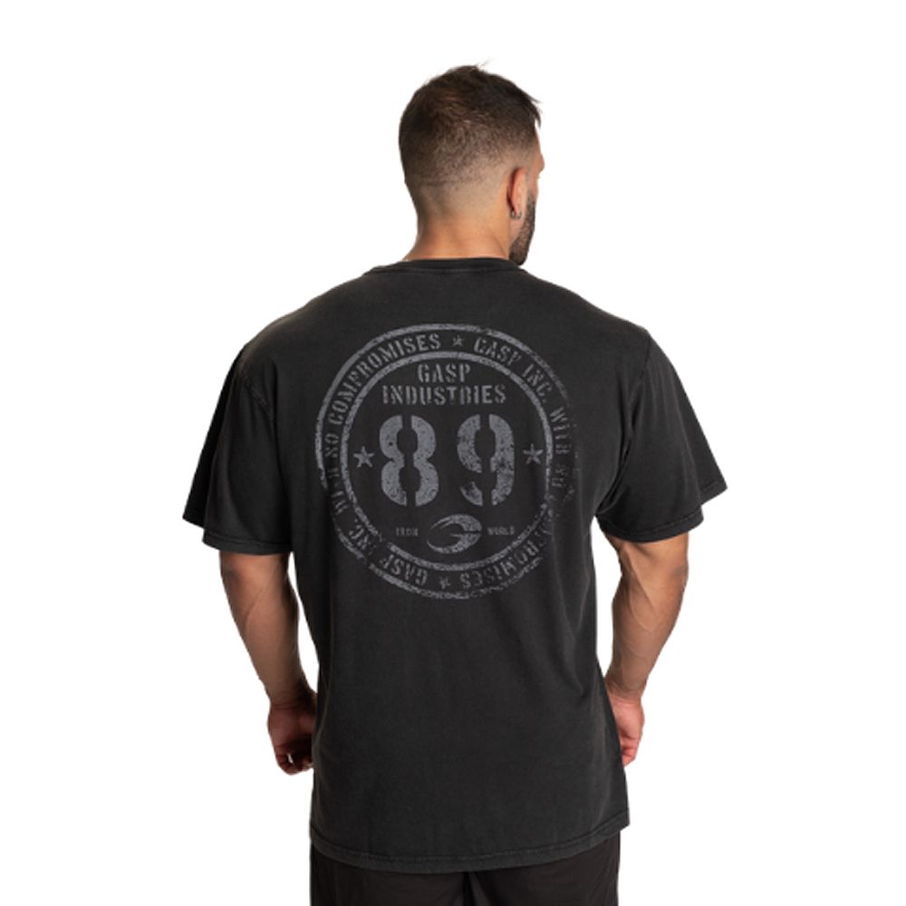 GASP INC - 89 ORIGINAL TEE - FÉRFI PÓLÓ - MOSOTT FEKETE GASP INC - 89 ORIGINAL TEE - FÉRFI PÓLÓ - MOSOTT FEKETE