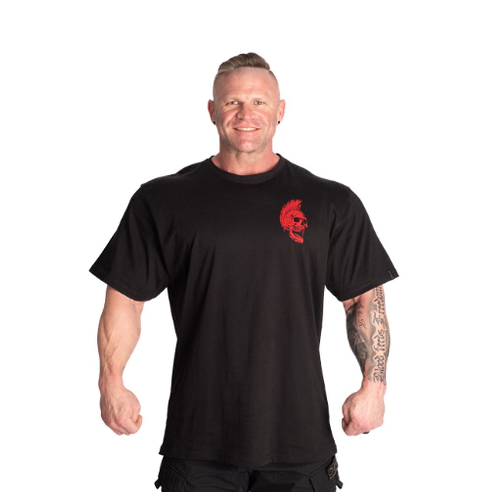 GASP INC - HTK ORIGINAL TEE - FÉRFI PÓLÓ - FEKETE / PIROS GASP INC - HTK ORIGINAL TEE - FÉRFI PÓLÓ - FEKETE / PIROS